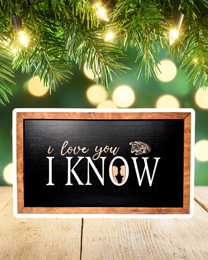 I Love You | I Know Park-Inspired Framed Sign