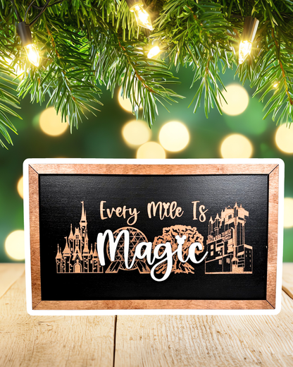 Every Mile Is Magic Park-Inspired Framed Sign