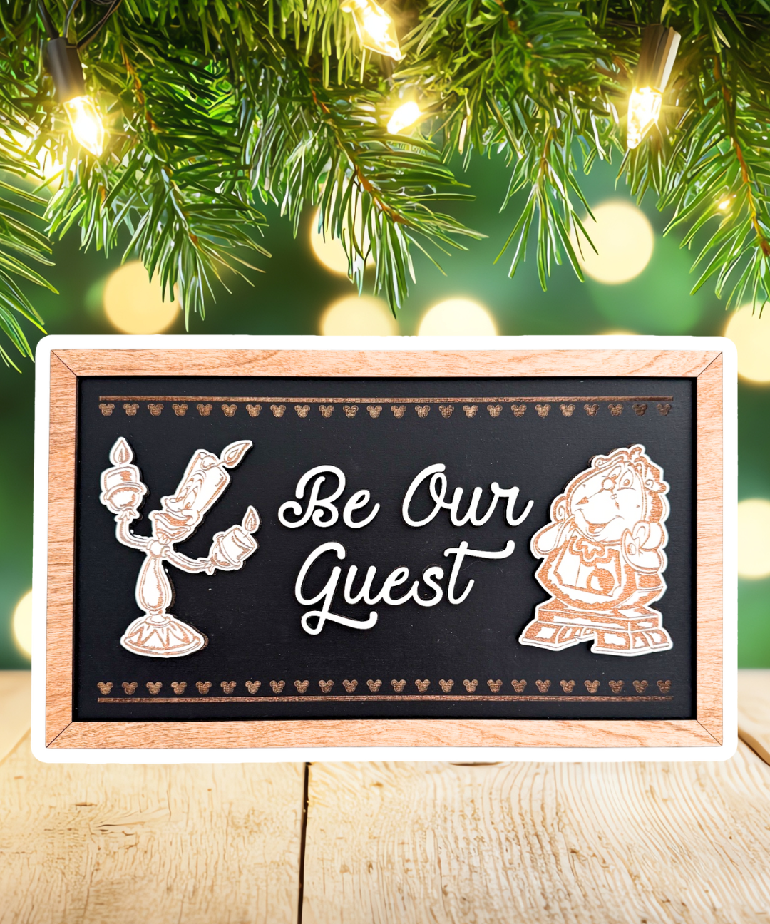 Be Our Guest | Tale As Old As Time Framed Sign - Handmade by JRW Design Co.
