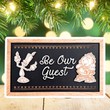 Be Our Guest | Tale As Old As Time Framed Sign - Handmade by JRW Design Co.
