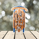 Let it Snow Winter Sled