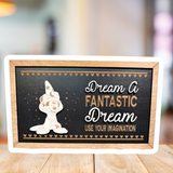 Dream A Fantastic Dream | Sorcerer Apprentice Framed Sign - Handmade by JRW Design Co.