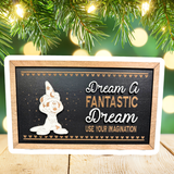 Dream A Fantastic Dream | Sorcerer Apprentice Framed Sign - Handmade by JRW Design Co.