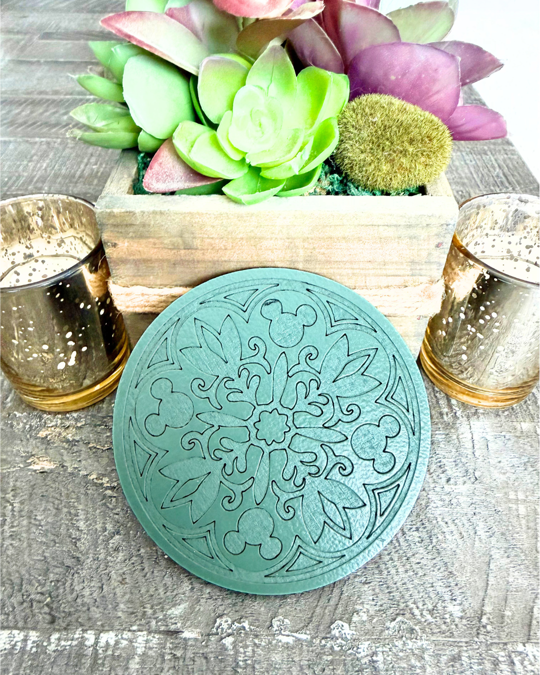 Green Homestead Coasters