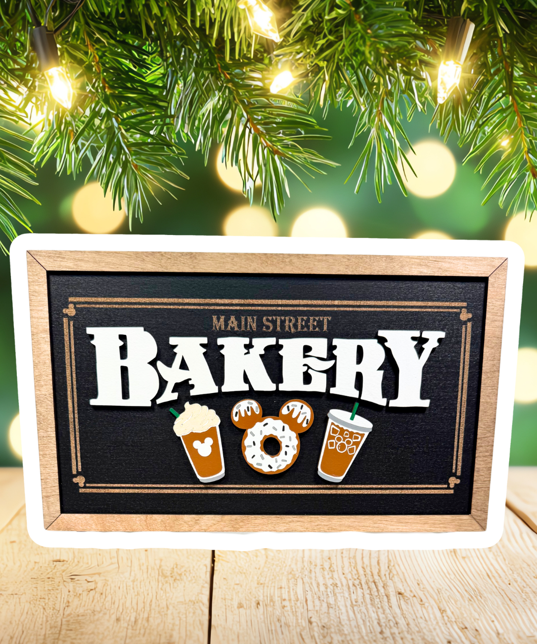 Main Street Bakery | Iced Coffee Framed Sign - Handmade by JRW Design Co.