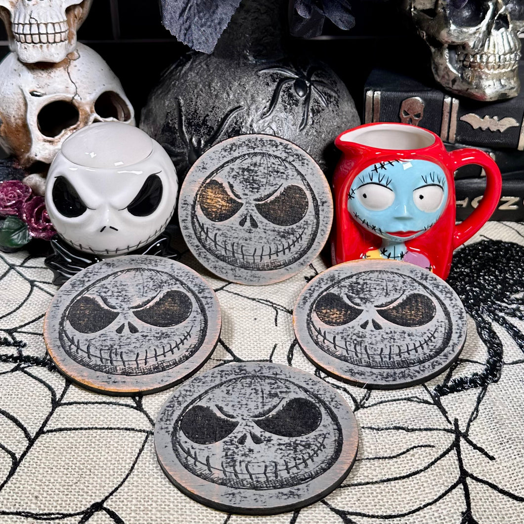 Set of 4 Skull Coasters