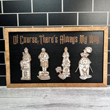 Actually Stretching Framed Halloween Sign