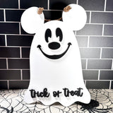 Mouse Ghost Sign – Trick or Treat Edition (10.6in x 15.6in)