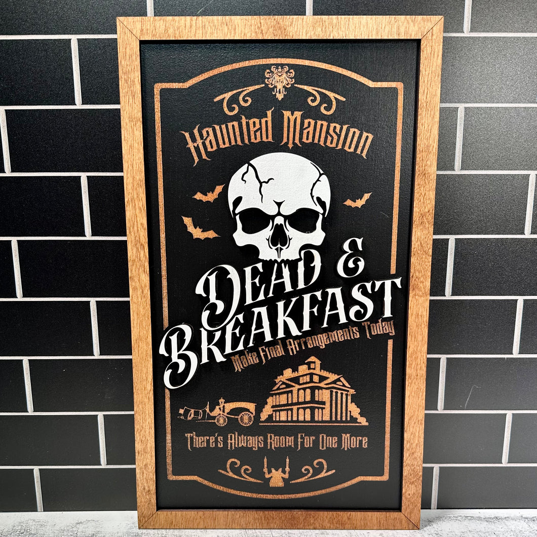 Dead And Breakfast Wall Sign