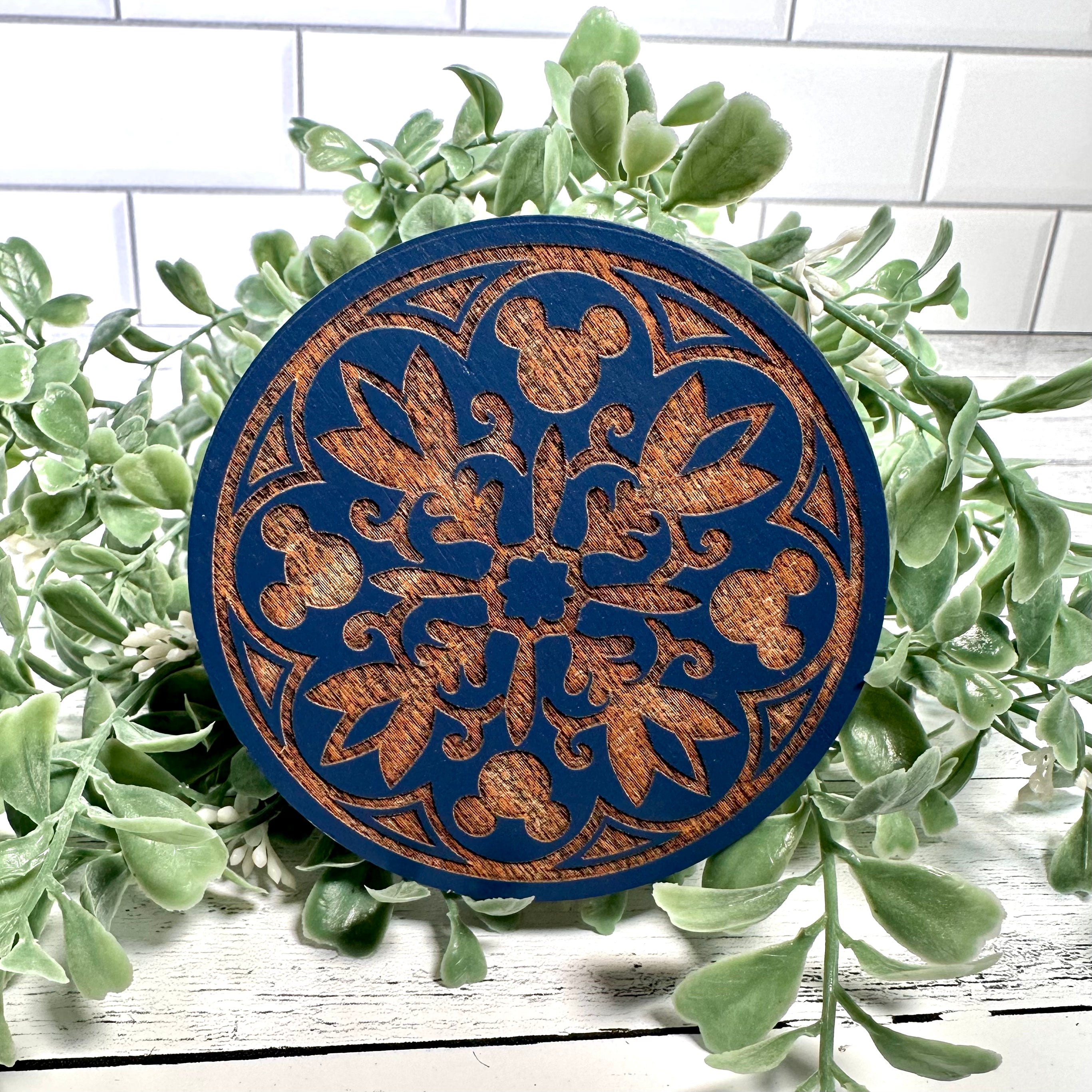 Mouse Rug Coasters Round Mouse Home Collection Coasters – JRW Design Co.
