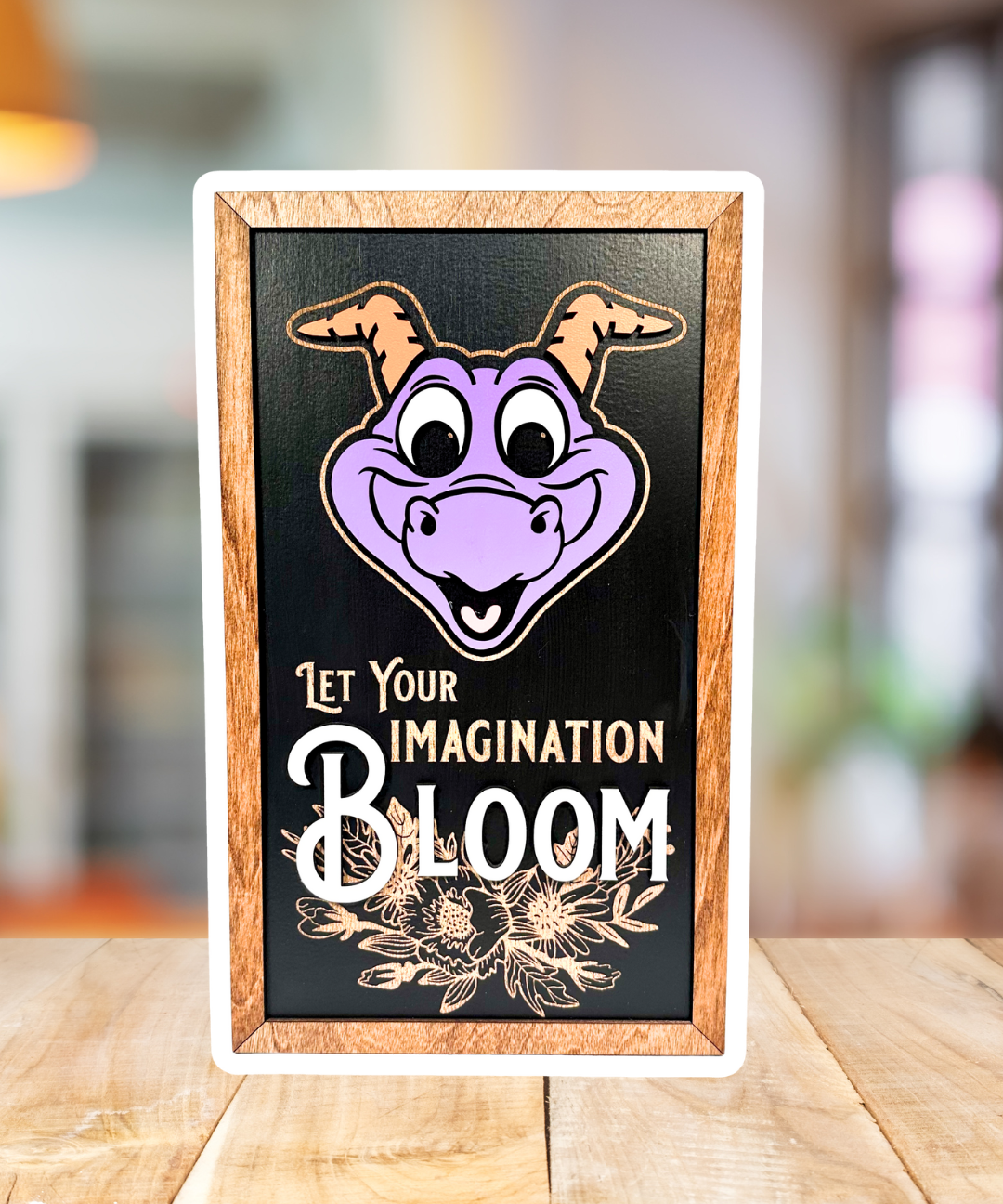 Let Your Imagination Bloom | Purple Dragon Park-Inspired Framed Sign - Handmade by JRW Design Co.