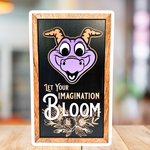 Let Your Imagination Bloom | Purple Dragon Park-Inspired Framed Sign - Handmade by JRW Design Co.