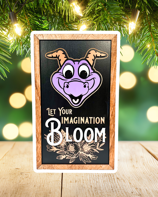 Blooming Imagination Park-Inspired Framed Sign