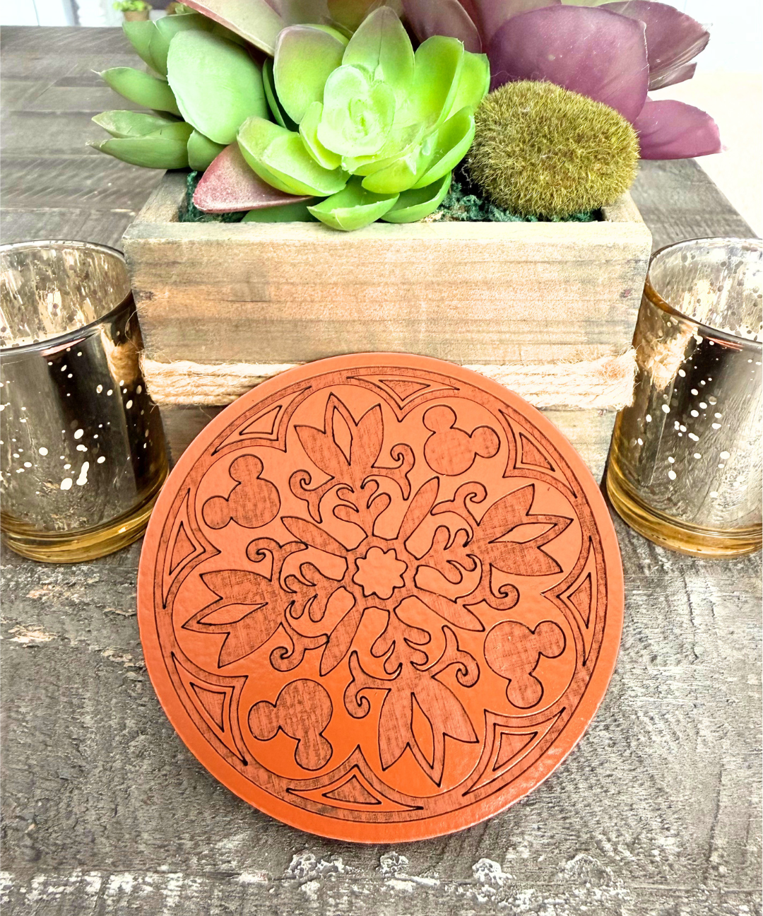 Orange Homestead Coasters