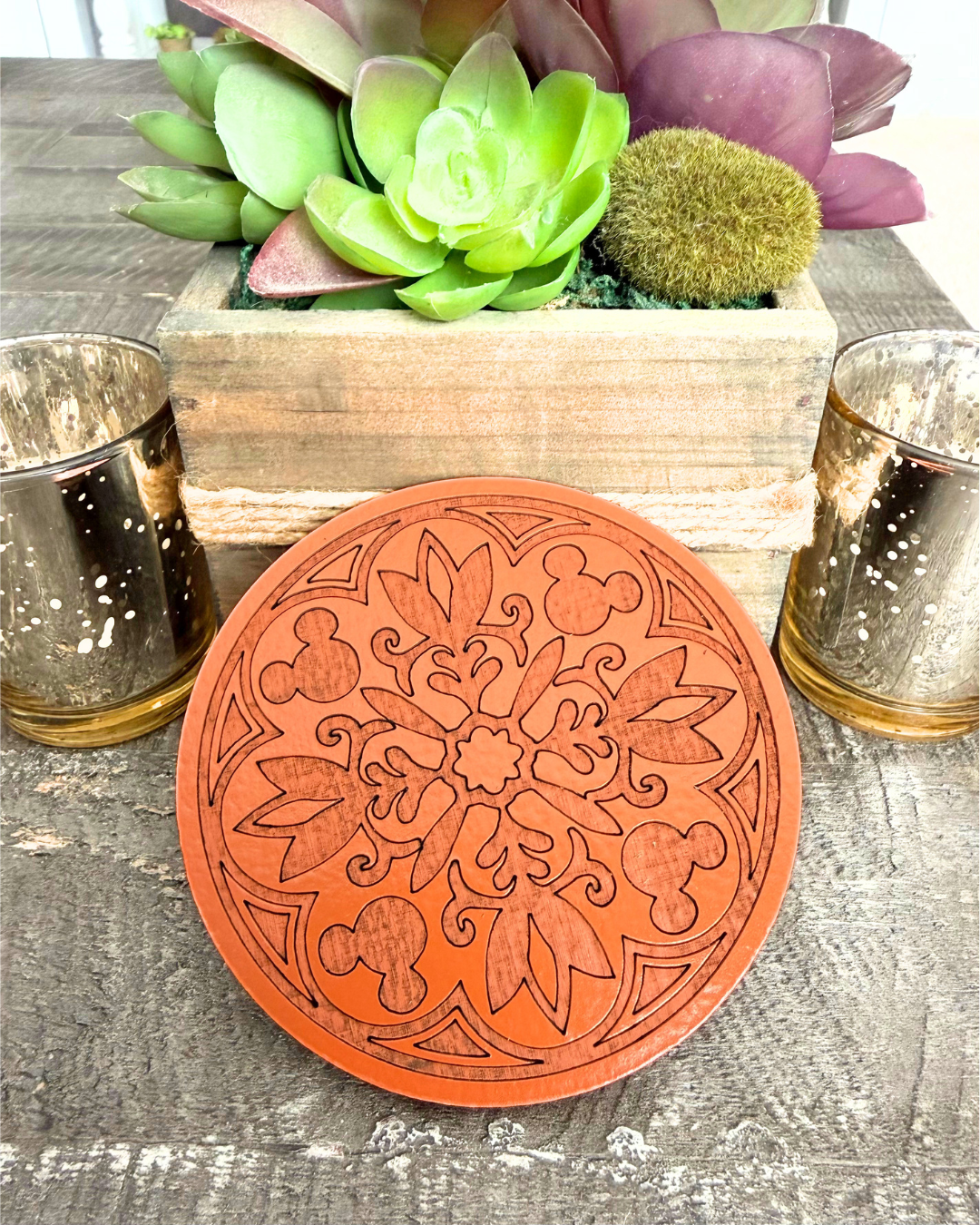 Orange Homestead Coasters