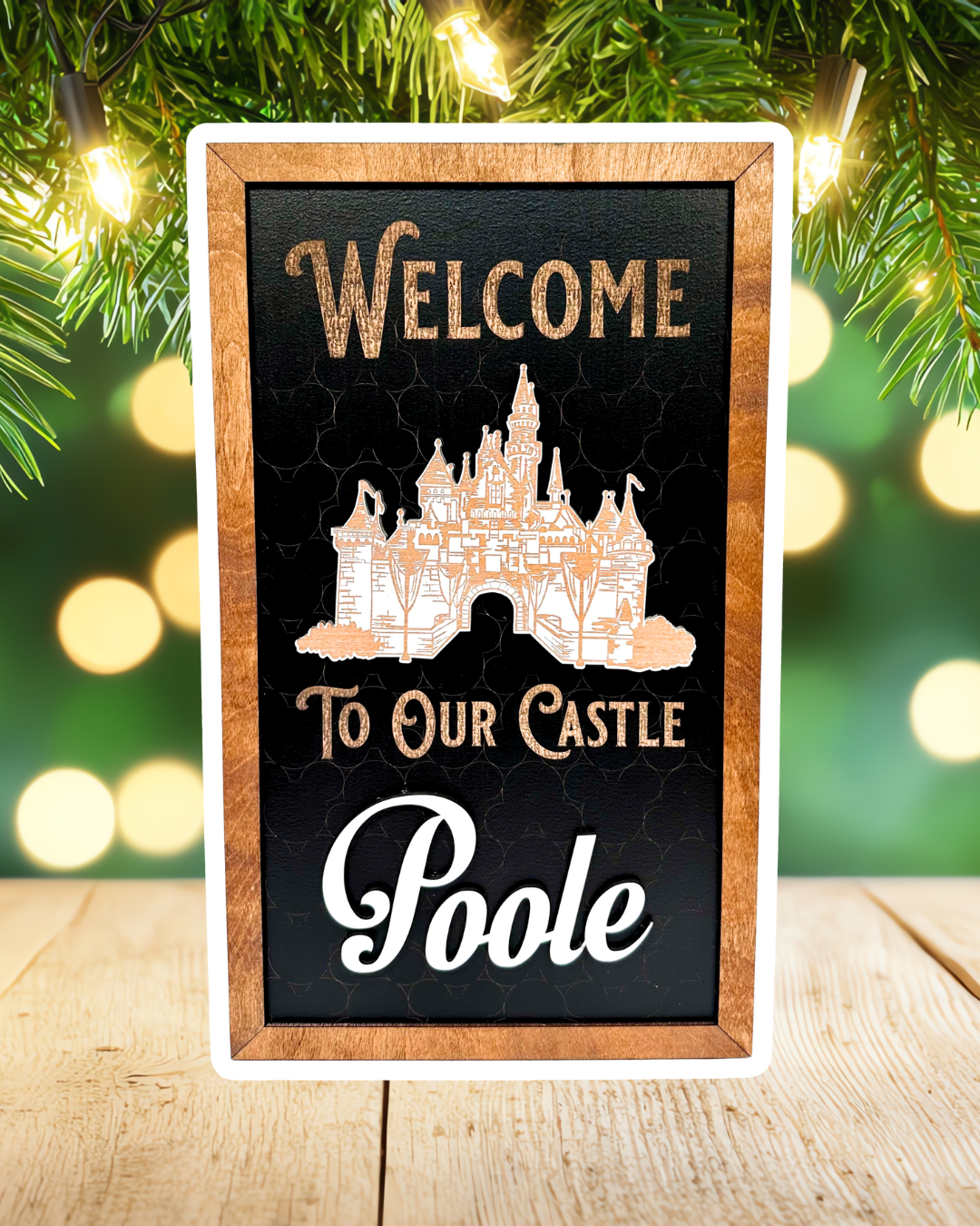 Welcome to our Castle Custom Land Park-Inspired Framed Sign
