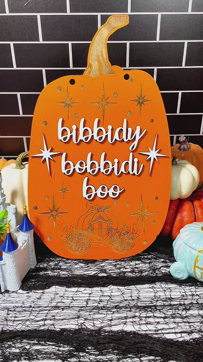 Boo Pumpkin Sign