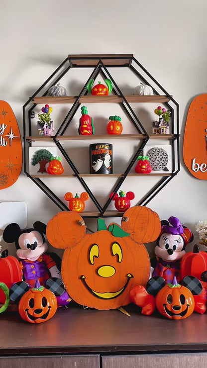 Happy Boy Pumpkin Wall Sign