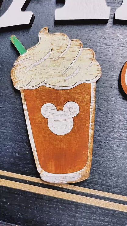 Main Street Bakery Park-Inspired Framed Sign | Blue