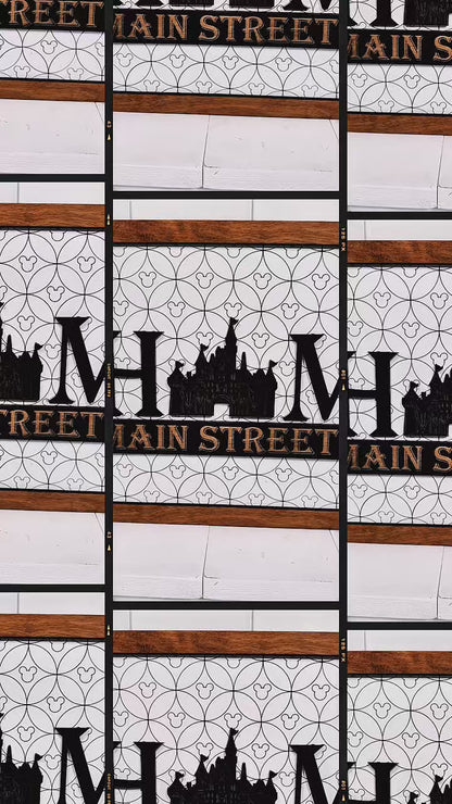 HOME | Main Street U.S.A. Park-Inspired Framed Sign