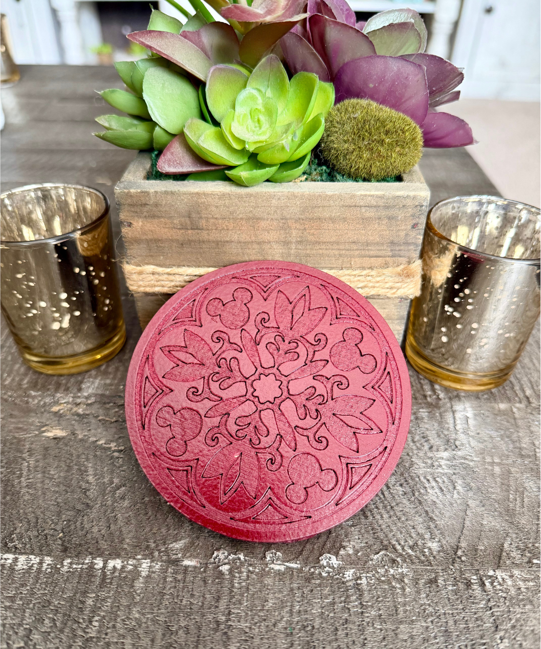 Red Homestead Coasters