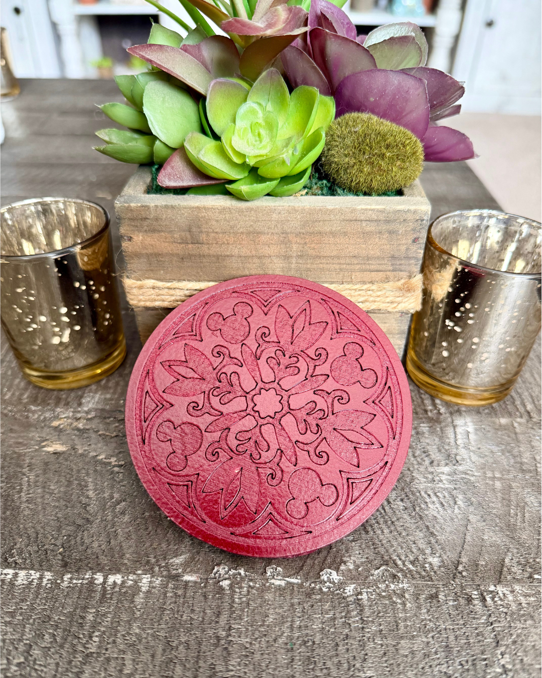 Red Homestead Coasters