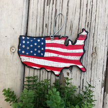 Load image into Gallery viewer, United States of America Flag Ornament

