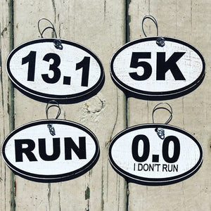I Don't Run | Running | Race | Christmas Ornament