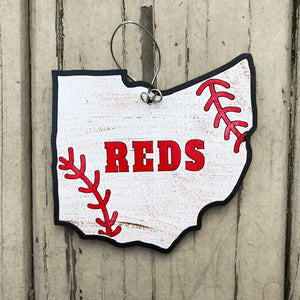 Cincinnati Reds Baseball Ornament