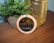 Load image into Gallery viewer, Columbus, Ohio Circle Skyline Ornament
