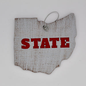 STATE of Ohio Christmas Ornament