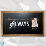 The Hollywood That Never Was | Tower Hotel Tribute Framed Sign - Handmade by JRW Design Co.