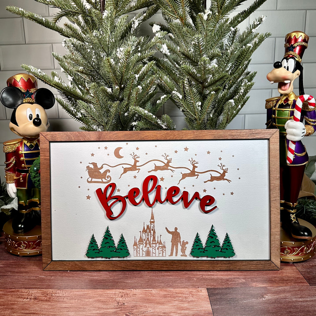 Believe In Christmas Sign