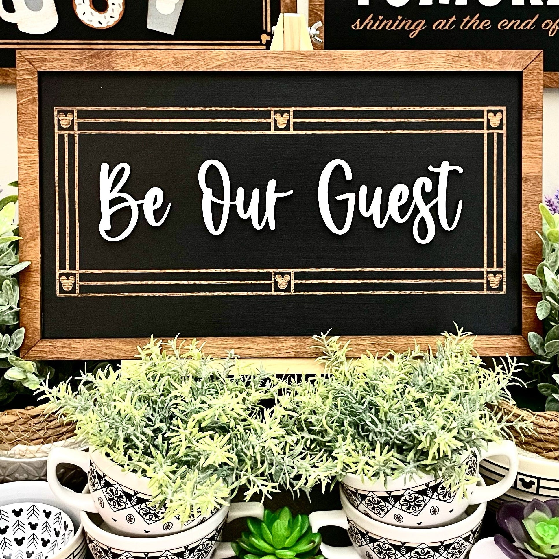 Be Our Guest | Tale As Old As Time Framed Sign - Handmade by JRW Design Co.
