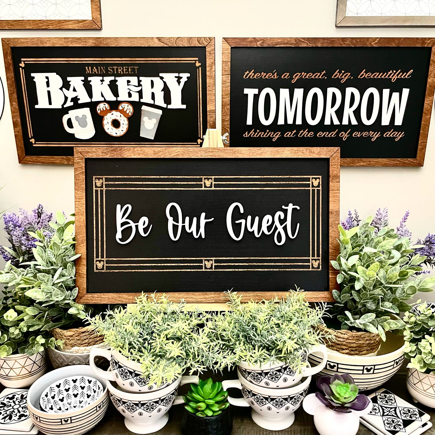 Be Our Guest Park-Inspired Framed Sign