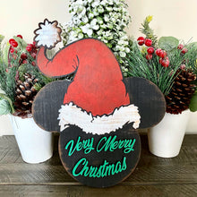 Load image into Gallery viewer, Very Merry Christmas Hat Wall Sign
