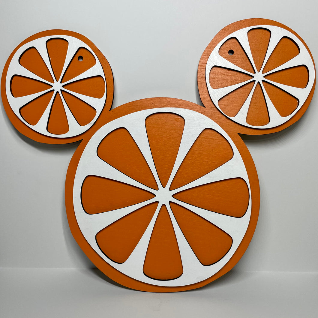 Orange Mouse Wall Sign