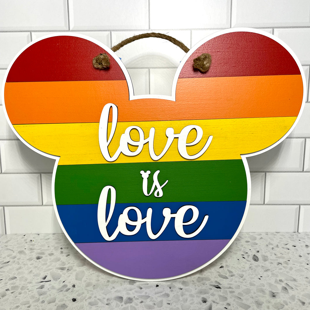 LGBT Pride Mouse Wall Sign