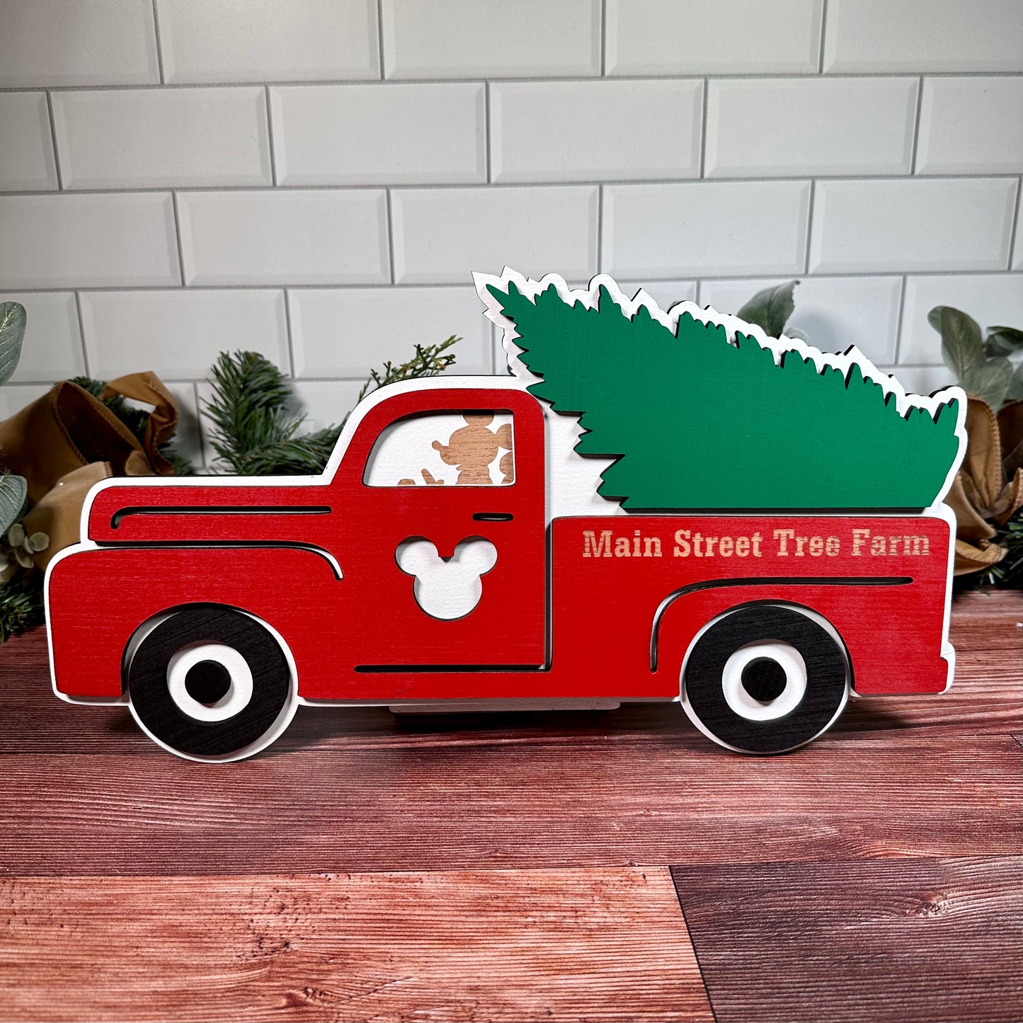 Red Christmas Truck