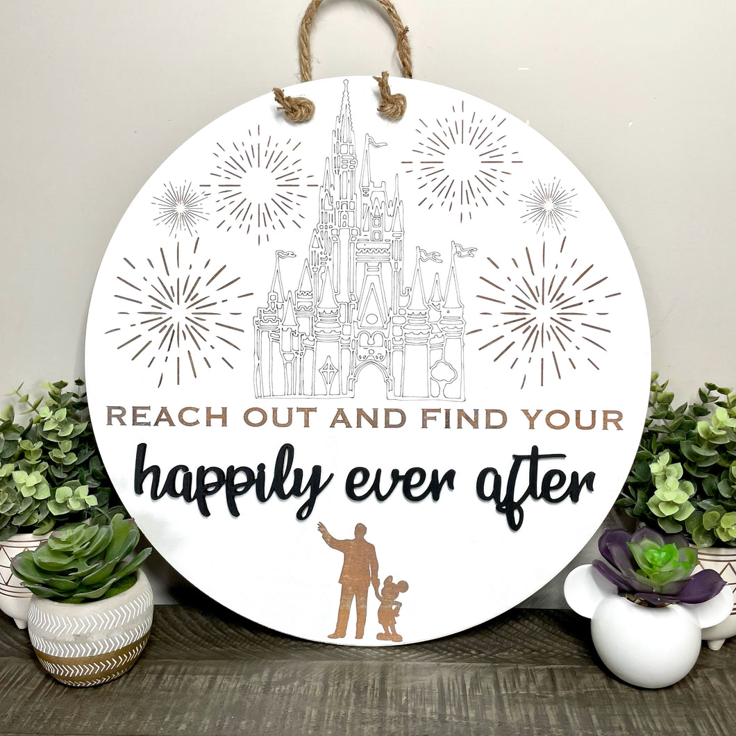 Large Happily Ever After Round