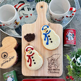 Large Very Merry Christmas Wooden Bread / Charcuterie Cutting Board with Handle