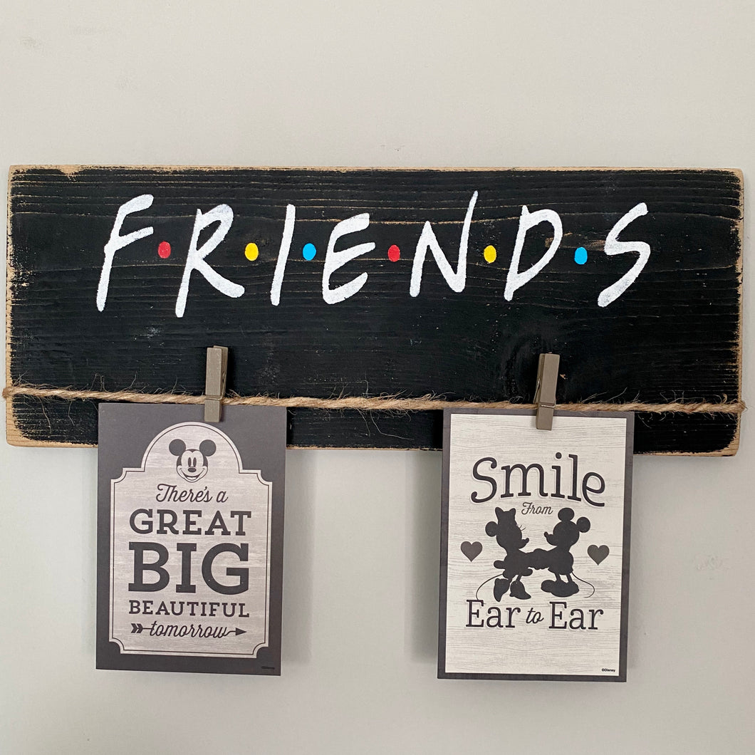 FRIENDS Photo / Card Holder Sign