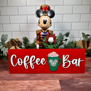 Red Christmas Coffee Bar Sign