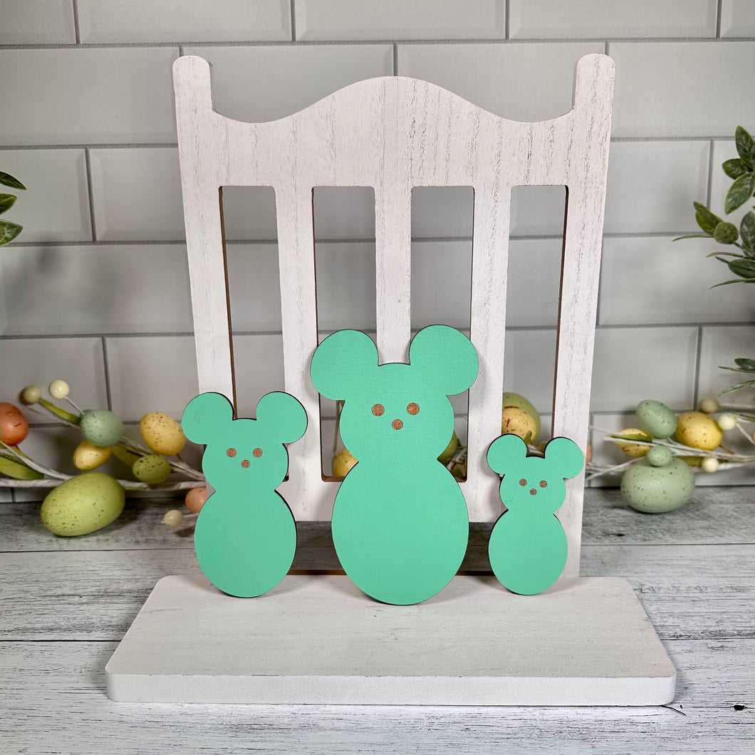 Small Mouse Peep Signs - Mint