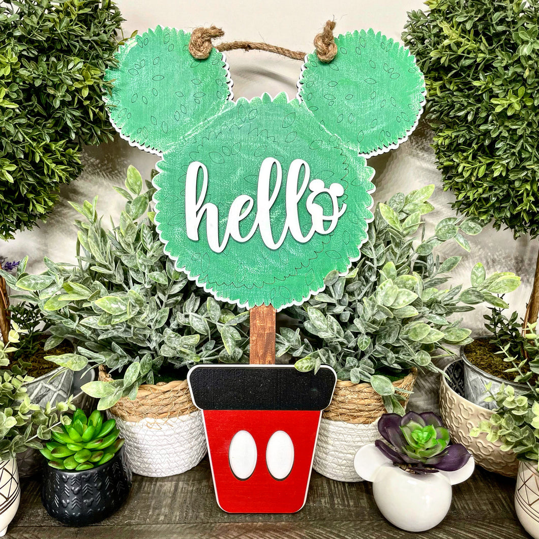 Mouse Topiary Wall Sign