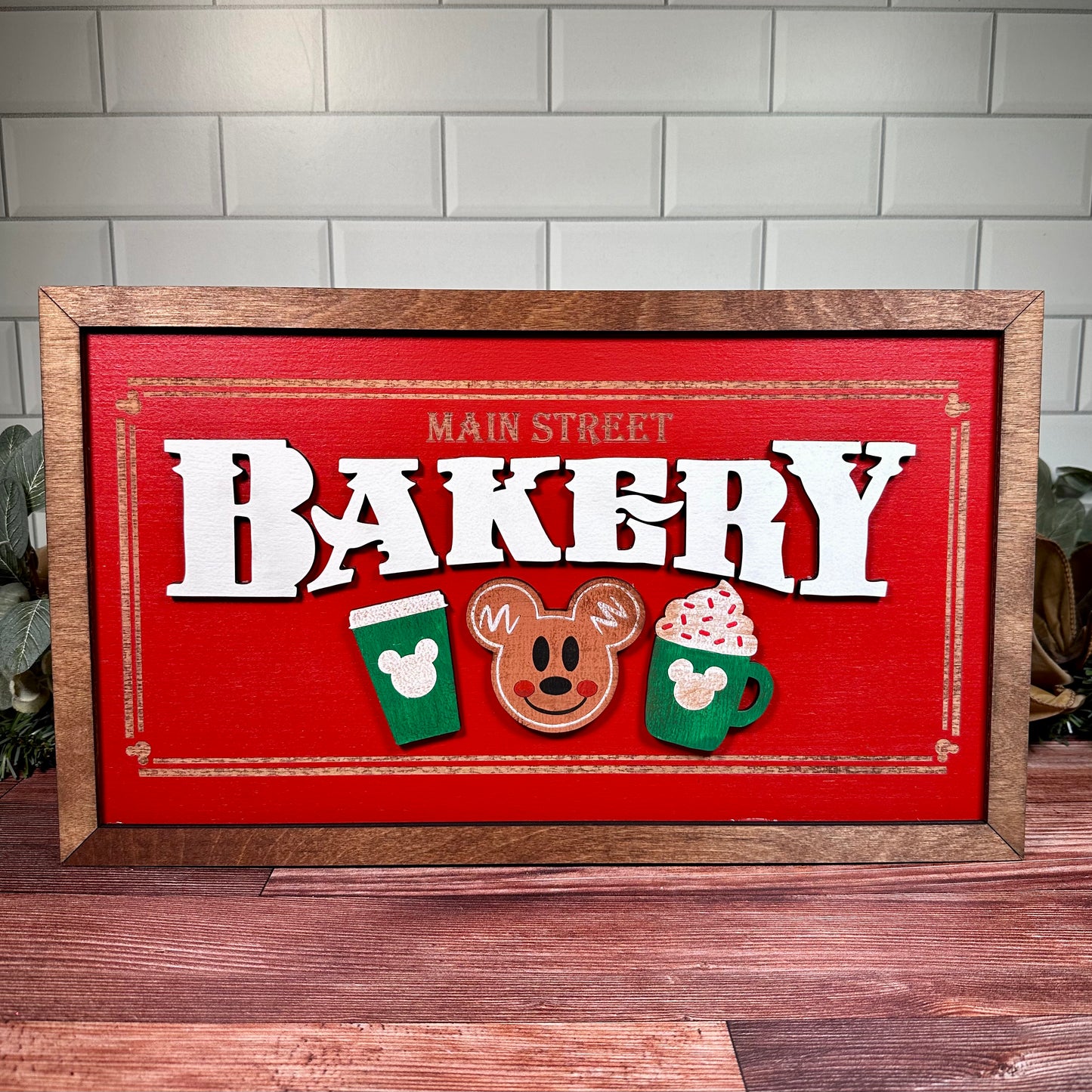 Red Christmas Main Street Bakery