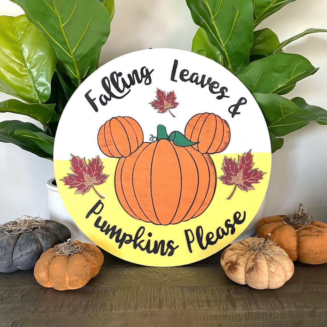 Falling Leaves & Pumpkins Please