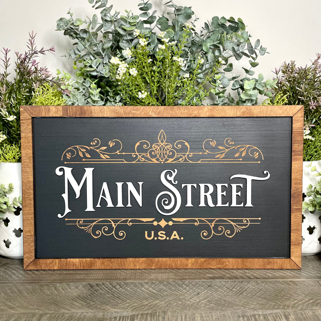 Main Street U.S.A. Sign