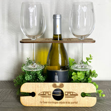 Load image into Gallery viewer, Monorail - Wine Bottle &amp; Glass Holder
