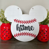 Baseball Mouse Wall Sign